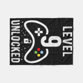 レベル9解除 ビデオゲーム 9歳の誕生日プレゼント フリースブランケット (正面(横))