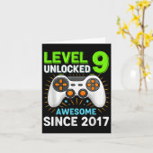 レベル9解除 2017年ゲーミング誕生日最高すぎる カード (黄色い花)