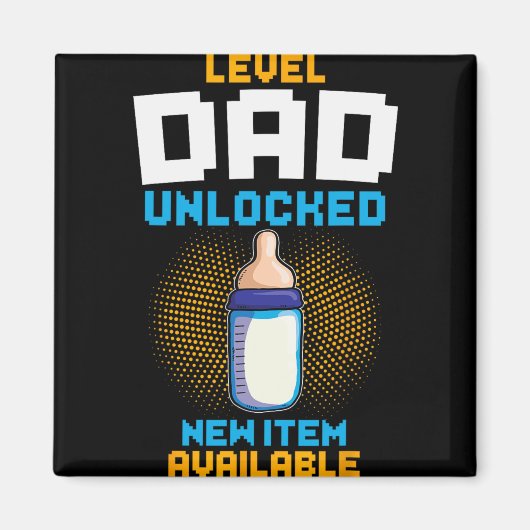 レベル 爺さん 解放 妊娠発表 ゲーマー ファーザー マグネット (正面)