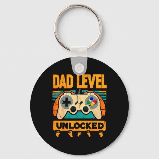 レベルUnlocked Father39s Day New Dad キーホルダー (正面)