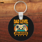 レベルUnlocked Father39s Day New Dad キーホルダー (正面)
