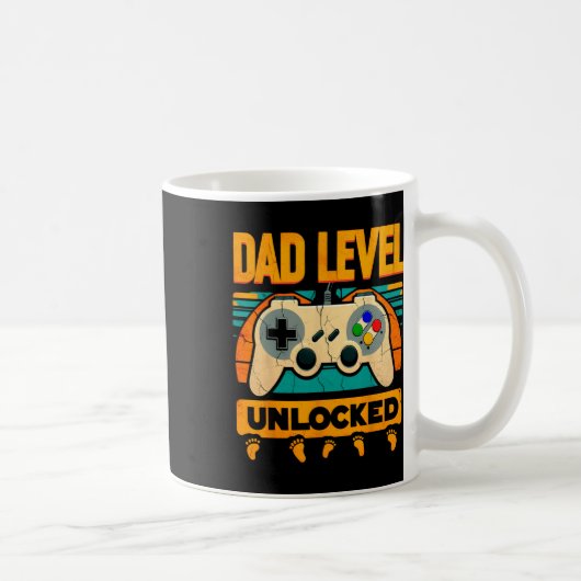 レベルUnlocked Father39s Day New Dad コーヒーマグカップ (右)