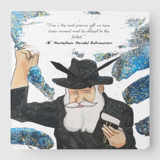 レベ時計 スクエア壁時計 (正面)