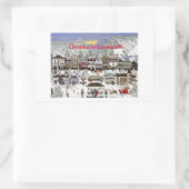 レベ祝ンワースの休日 長方形シール (バッグ)