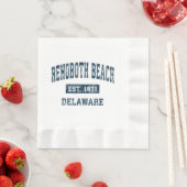 レホバビーチデラウェアDEヴィンテージスポーツデザインN 縁ありランチョンナプキン (インサイチュ)