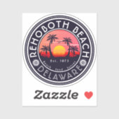 レホバムビーチデラウェアパームツリーズヴィンテージ80s シール (シート)