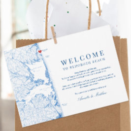 レホバムビーチ結婚式ウェルカムの日程 サンキューカード