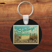 レホフスビーチヴィンテージトラベル キーホルダー (正面)