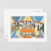 レホフビーチデラウェアDEヴィンテージ旅行はがき ポストカード (正面/裏面)