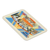 レホフビーチデラウェアDEヴィンテージ旅行はがき マグネット (右側)