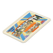 レホフビーチデラウェアDEヴィンテージ旅行はがき マグネット (左側)