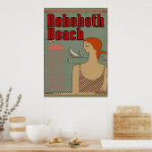 レホブザービーチアールデコ ポスター (キッチン)