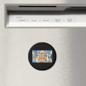 レホブスビーチデラウェアからの挨拶 マグネット (インサイチュ (食洗機))