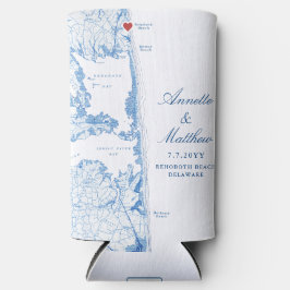 レホブズビーチデラウェア結婚式の引き出物ドリンク スリム缶クーラー