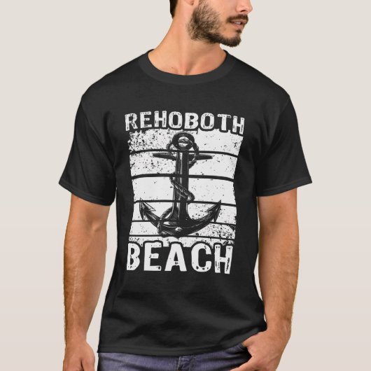 レホボスビーチ アンカー デラウェア Tシャツ (正面)