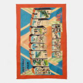 レホーカラフル両方ビーチ キッチンタオル (縦)