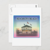 レホ両方ビーチデラウェア – Rehoboth Ave Scene ポストカード (正面/裏面)