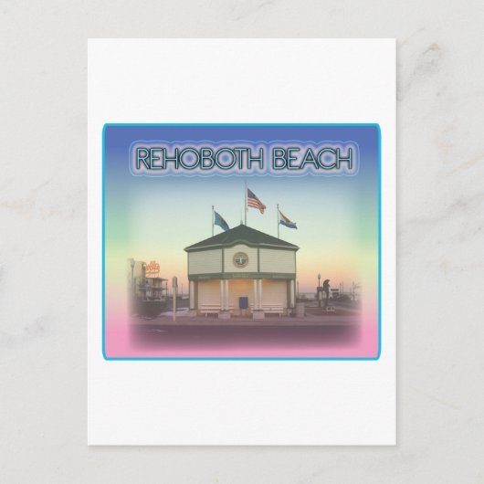 レホ両方ビーチデラウェア – Rehoboth Ave Scene ポストカード (正面)