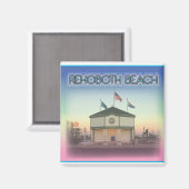レホ両方ビーチデラウェア – Rehoboth Ave Scene マグネット (正面/裏面)