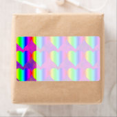 レボカラフルガーリーンハートのおもしろい10代のパターン ラベル (インサイチュ)