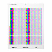 レボカラフルガーリーンハートのおもしろい10代のパターン ラベル (フルシート)