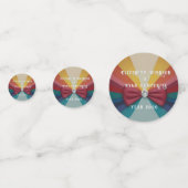 レボカラフルンエレガントボー結婚式招待状 コンフェッティ (正面)