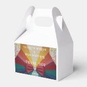 レボカラフルンエレガントボー結婚式招待状 フェイバーボックス (正面サイド)