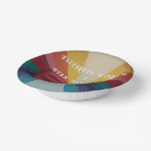 レボカラフルンエレガントボー結婚式招待状 ペーパーボウル (傾斜あり)