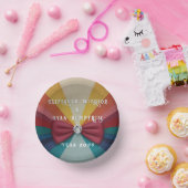 レボカラフルンエレガントボー結婚式招待状 ペーパーボウル (パーティー)