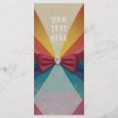 レボカラフルンエレガントボー結婚式招待状 メニュー (裏面)