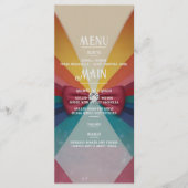 レボカラフルンエレガントボー結婚式招待状 メニュー (正面)