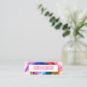 レボカラフルンモダントレンディー抽象芸術鮮やか スキニー名刺 (スタンド正面)