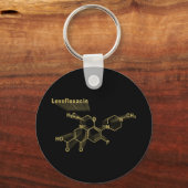 レボフロキサシン抗生剤,金ゴールド式 キーホルダー (正面)