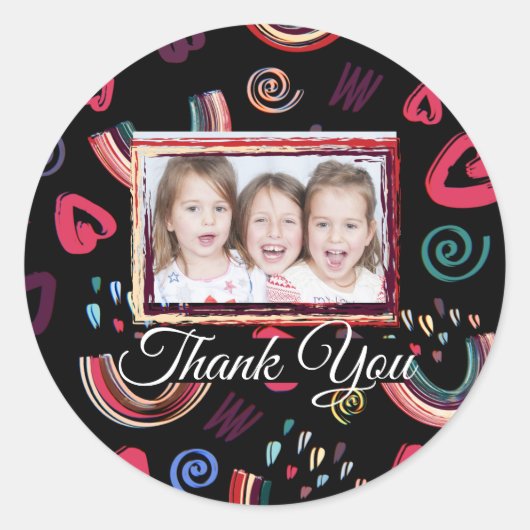 レボモダンンカラフルカスタムラウンクラシックド ラウンドシール (正面)