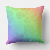 レボモダンングラデーションボーバラと葉 クッション (裏面)