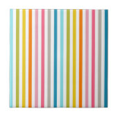 レボーモダントレンディーカラフルストライプ タイル (正面)