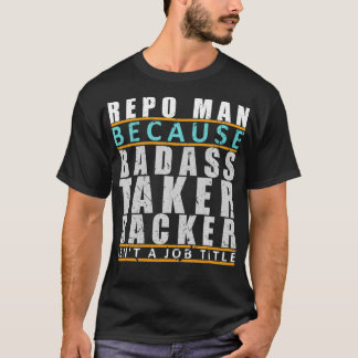 レポマンバダステイカーバックアーレポおもしろいエージェントジョーク Tシャツ