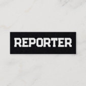 レポーシンプルタQR スキニー名刺 (正面)