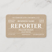 レポータクラフト 名刺 (正面)