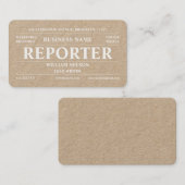 レポータクラフト 名刺 (正面/裏面)