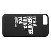 レポーター役職TギフトMens Womens Case-Mate iPhoneケース (裏面(横))