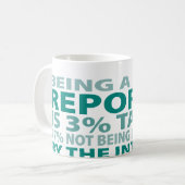 レポーター3%の才能 コーヒーマグカップ (正面左)
