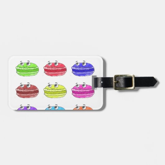 レマカロンかわいい漫画 ラゲッジタグ (正面横)