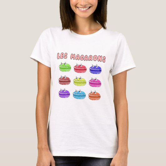 レマカロンかわいい漫画 Tシャツ (正面)