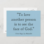 レミゼラブル引用文ハガキ ポストカード (正面/裏面)