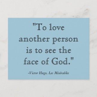 レミゼラブル引用文ハガキ ポストカード