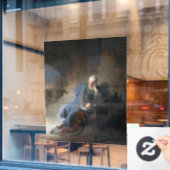 レミヤはエルサレムの秋で嘆き悲しむ，レンブラント ウィンドウサイン (カフェ窓)