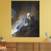 レミヤはエルサレムの秋で嘆き悲しむ，レンブラント キャンバスプリント (インサイチュ (リビング))