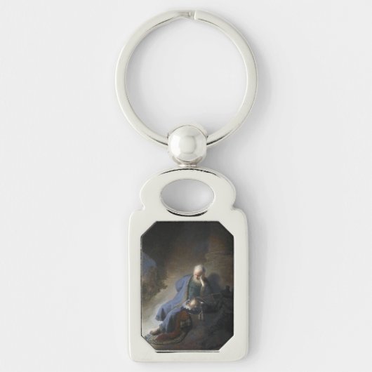 レミヤはエルサレムの秋で嘆き悲しむ，レンブラント キーホルダー (正面)