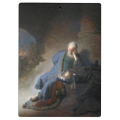 レミヤはエルサレムの秋で嘆き悲しむ,レンブラント クリップボード (裏面)